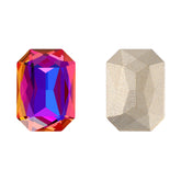 Violet Blue Thin Octagon Shape High Quality Glass Pointed Back Fancy Rhinestones WholesaleRhinestone